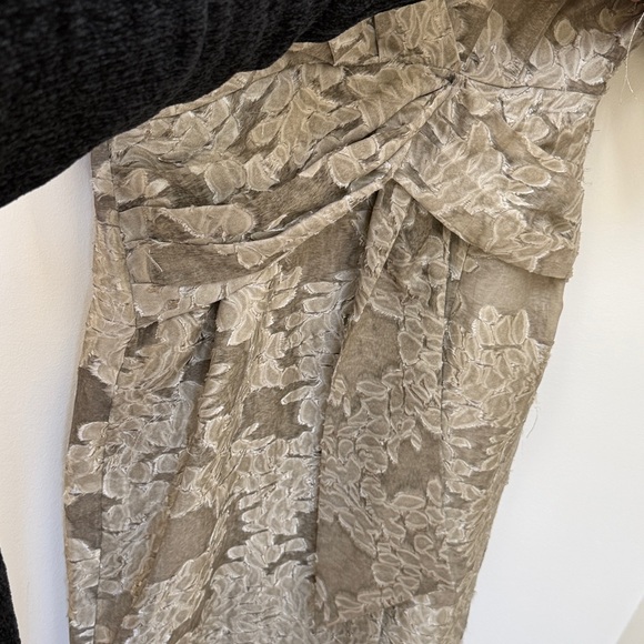 Zara NWT Floral Jacquard Textured Midi Dress - Picture 9 of 11
